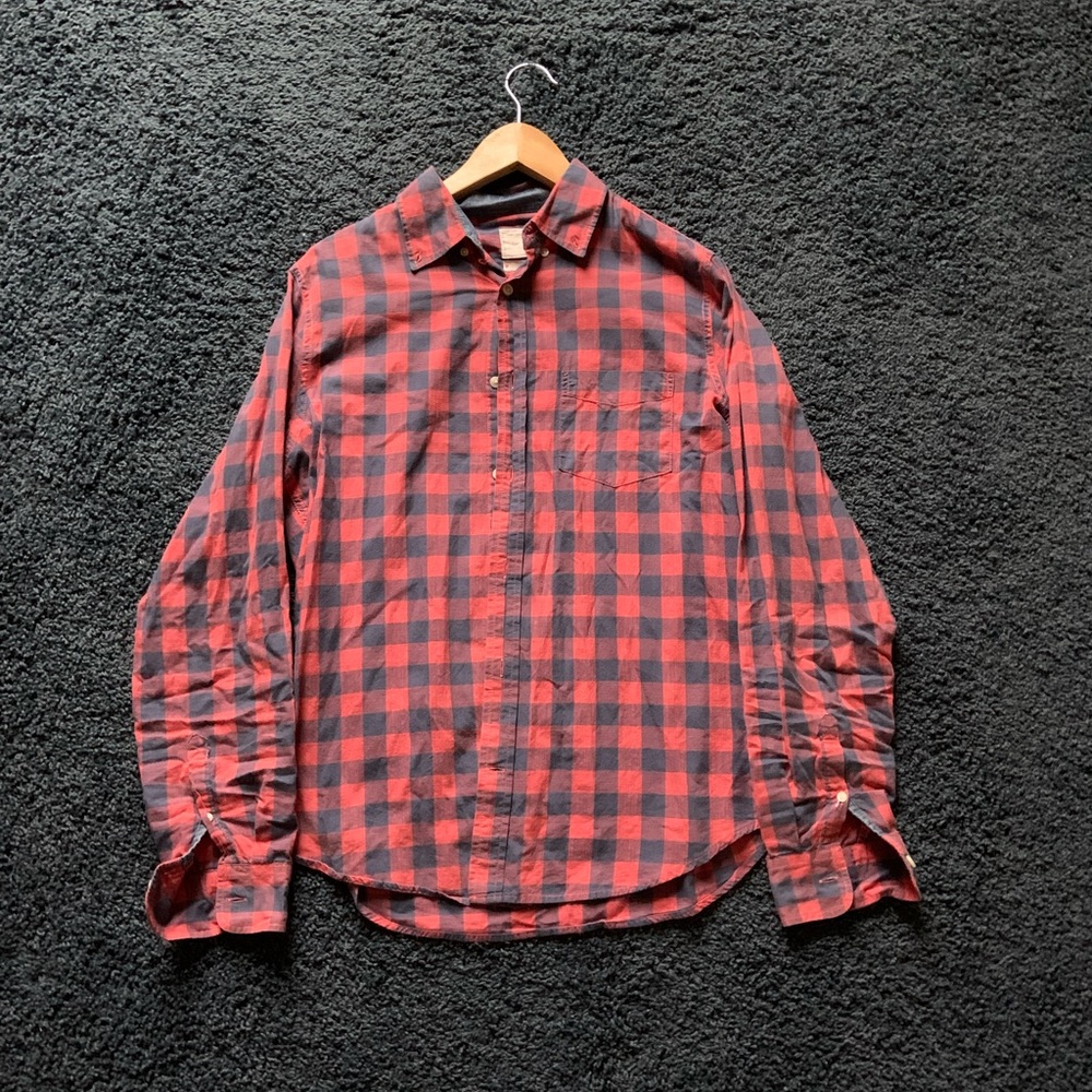 Gap - Button Down - Size M - 100% Cotton - Blue, Orange